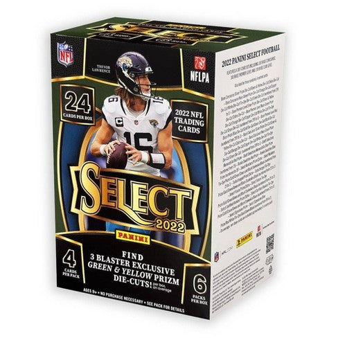 2022 Panini Select Football Blaster Box (Green & Yellow Die-Cuts)
