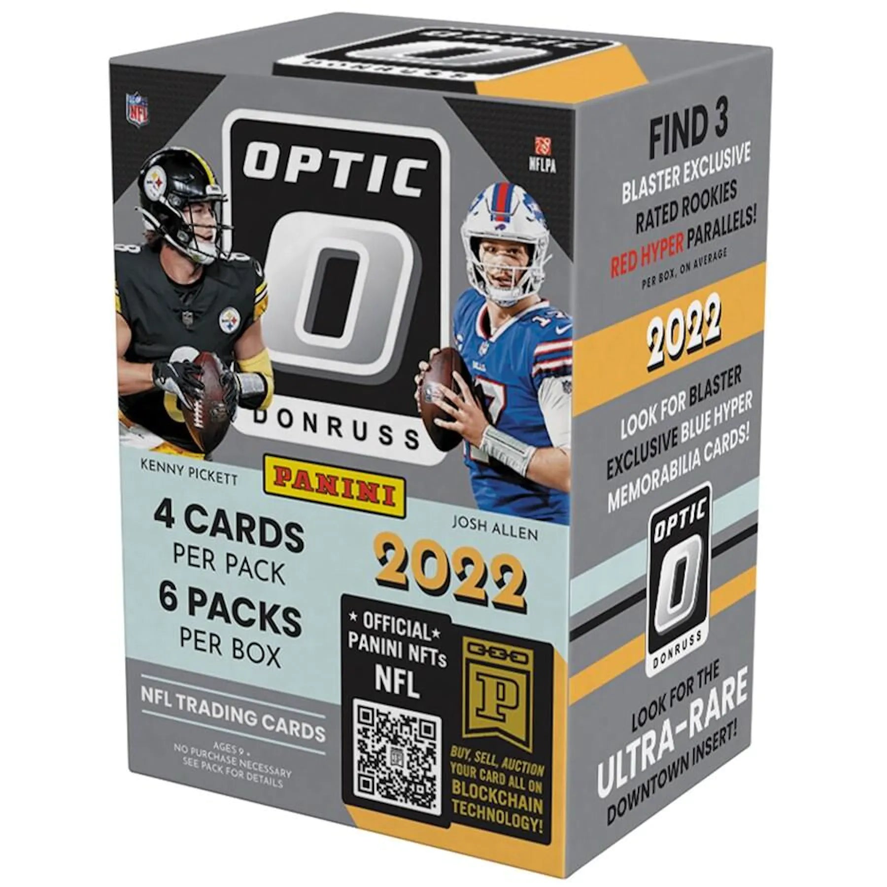 2022 Panini Donruss Optic Football 6-Pack Blaster Box (Red Hyper Parallels!) (Fanatics)