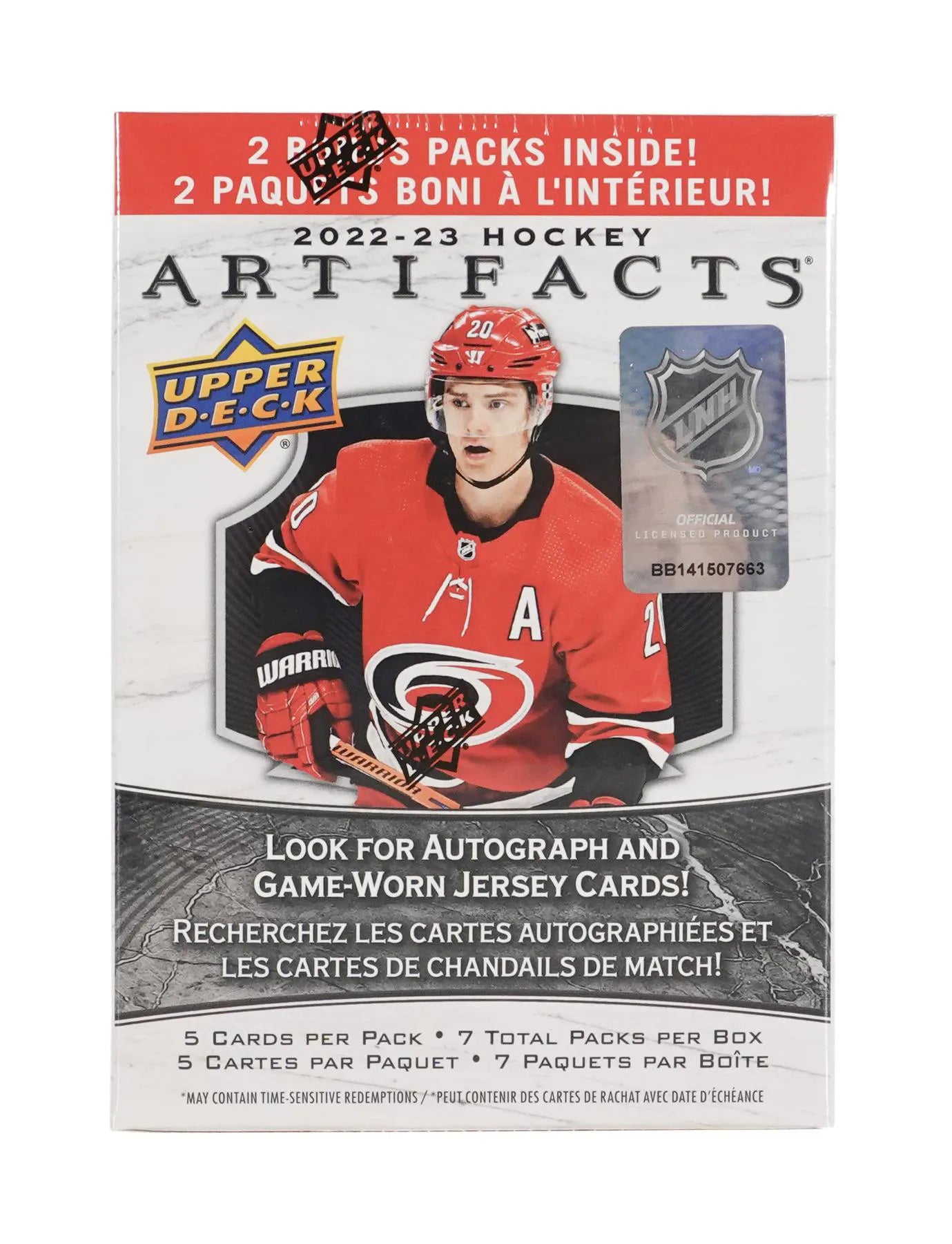 2022-23 Upper Deck Artifacts Hockey 7-Pack Blaster Box