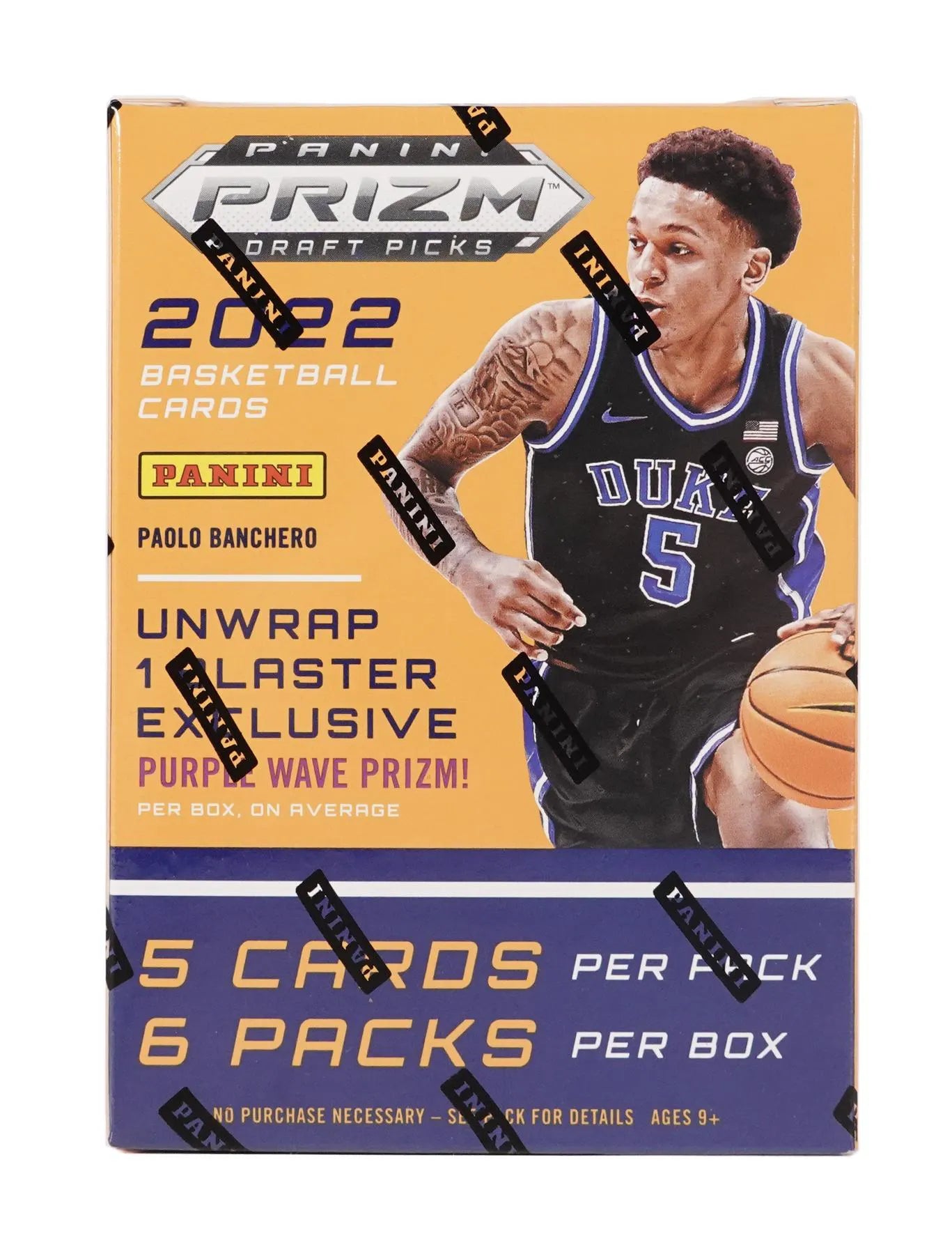 2022/23 Panini Prizm Draft Picks Basketball 6-Pack Blaster Box (Purple Wave!) 2022/23 Panini Prizm Draft Picks Basketball 6-Pack Blaster Box (Purple Wave!)