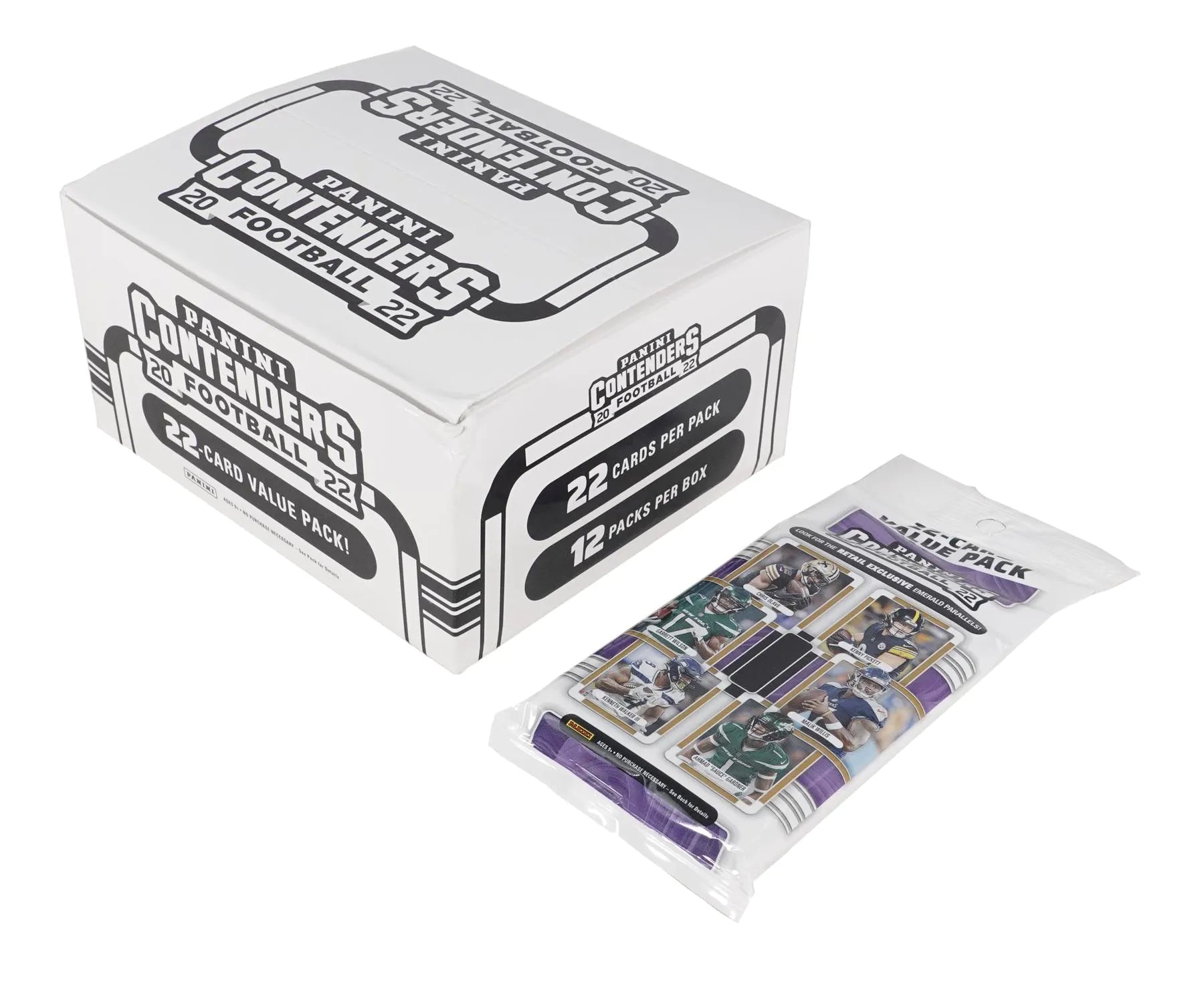 2022 Panini Contenders Football Jumbo Value 12-Pack Box