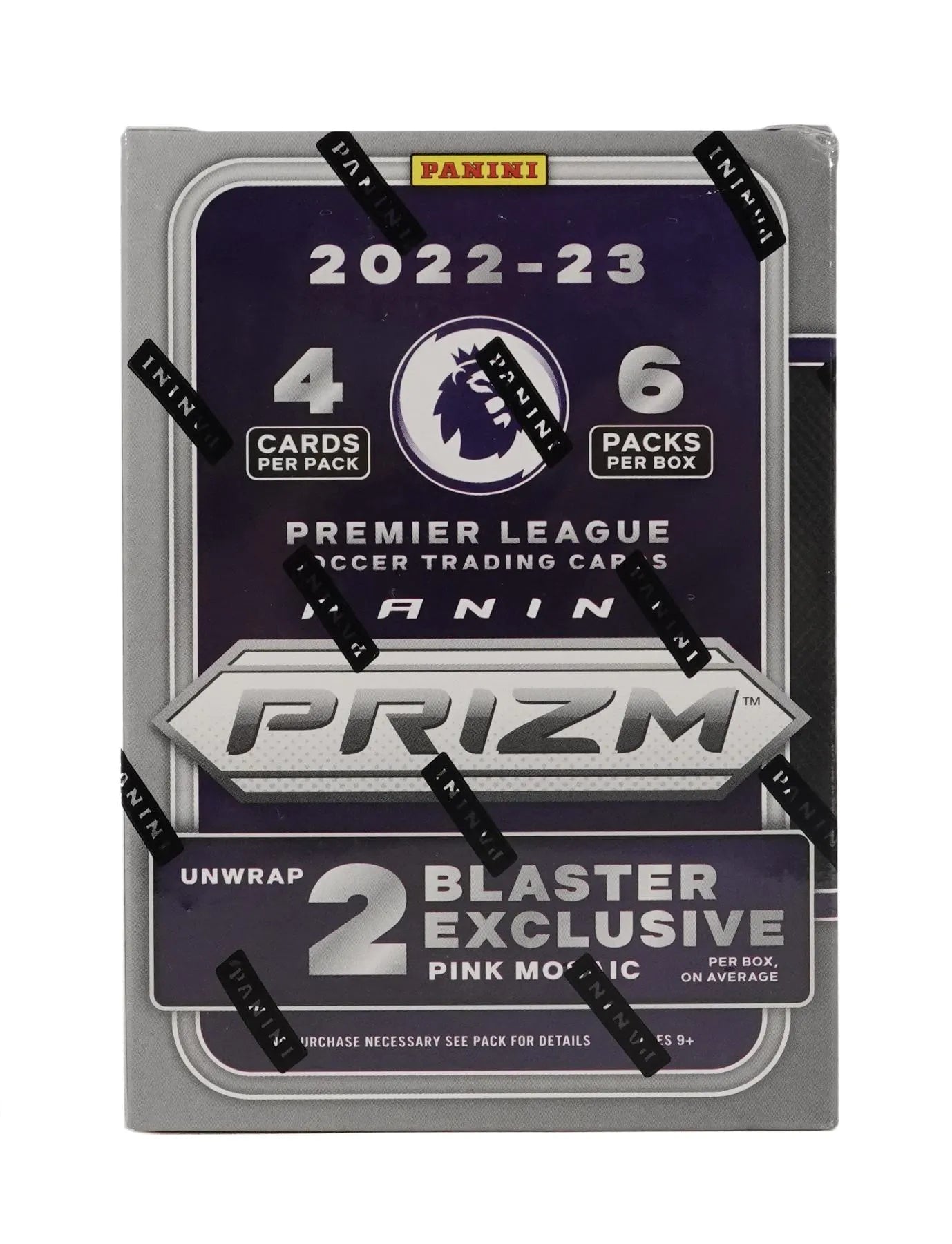 2022-23 Panini Prizm Premier League EPL Soccer 6-Pack Blaster Box (Pink Mosaic Prizms!)